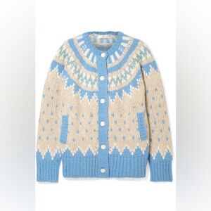 EUC LOVESHACKFANCY Alpaca-Blend Boyfriend Cardigan